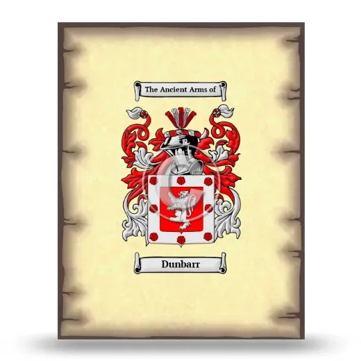 Dunbarr Coat of Arms Print