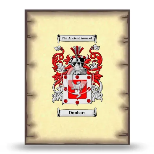 Dunbars Coat of Arms Print