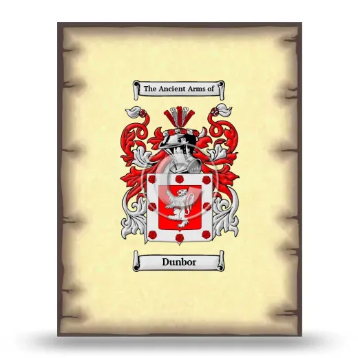 Dunbor Coat of Arms Print