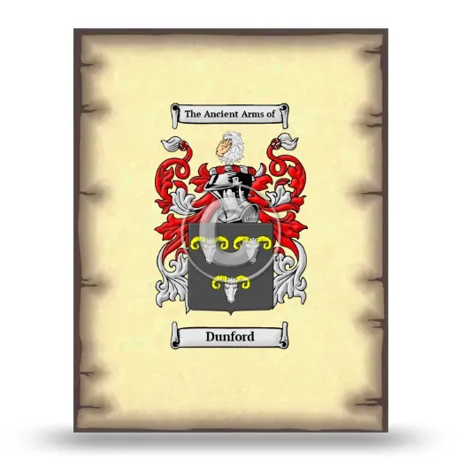 Dunford Coat of Arms Print