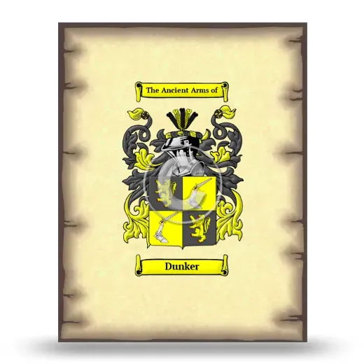 Dunker Coat of Arms Print