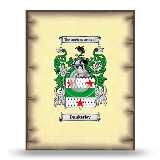 Dunkerley Coat of Arms Print
