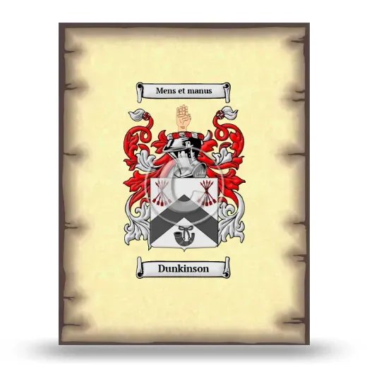 Dunkinson Coat of Arms Print