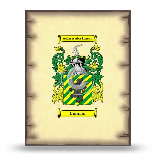 Dunnan Coat of Arms Print