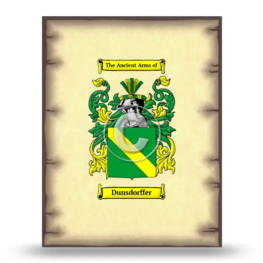 Dunsdorffer Coat of Arms Print