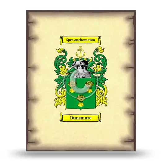 Dunsmure Coat of Arms Print