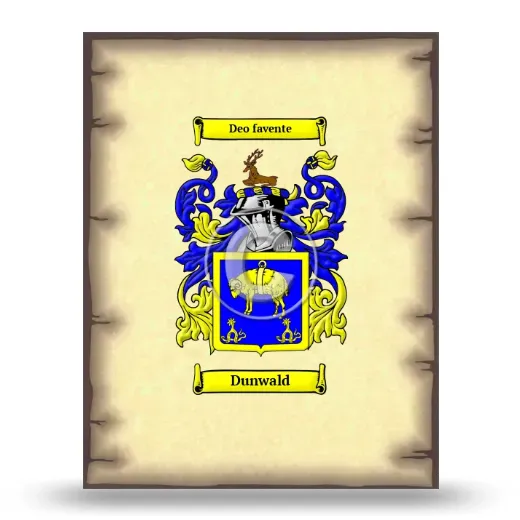 Dunwald Coat of Arms Print