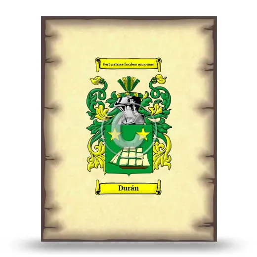 Durán Coat of Arms Print