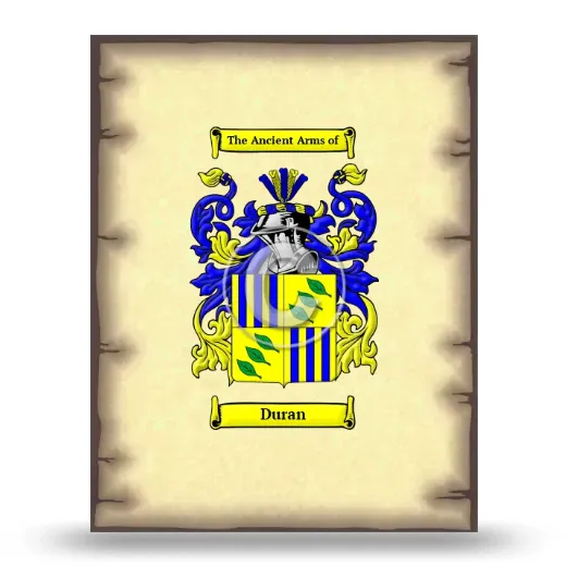 Duran Coat of Arms Print