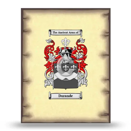 Durande Coat of Arms Print