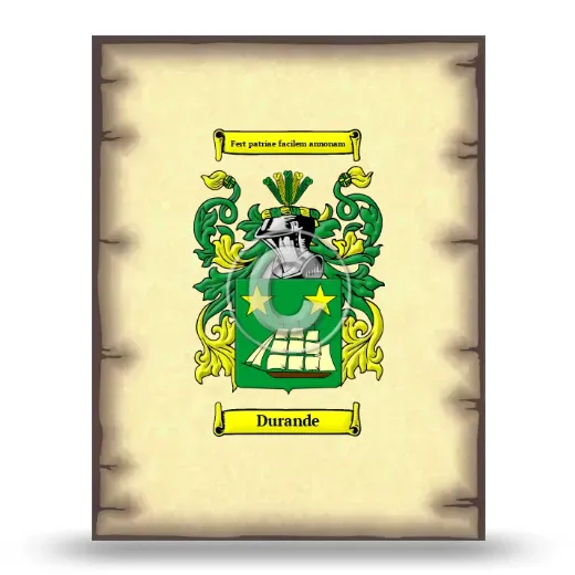 Durande Coat of Arms Print