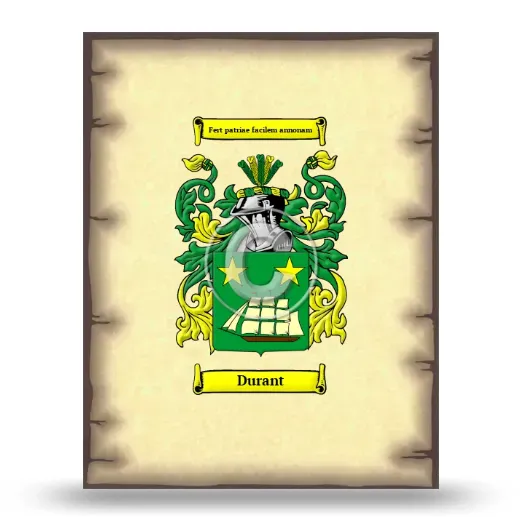 Durant Coat of Arms Print