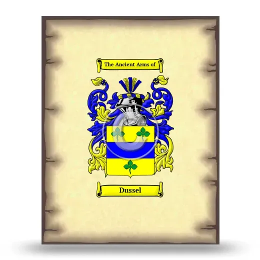 Dussel Coat of Arms Print