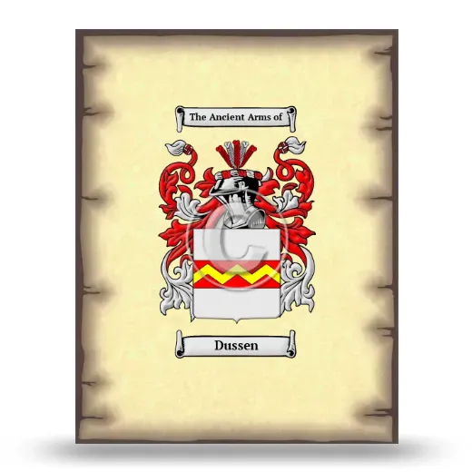 Dussen Coat of Arms Print
