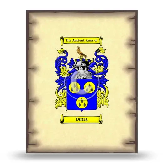 Dutra Coat of Arms Print