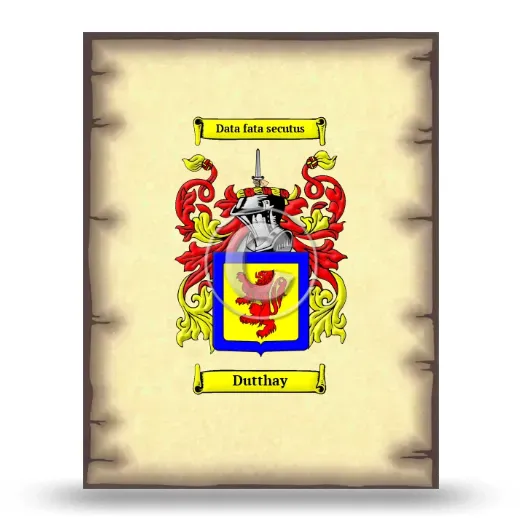 Dutthay Coat of Arms Print