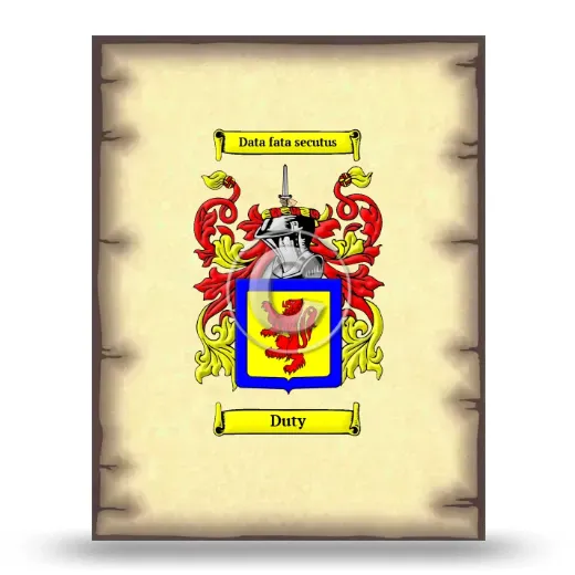 Duty Coat of Arms Print