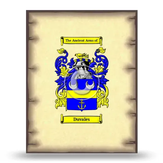 Duvales Coat of Arms Print