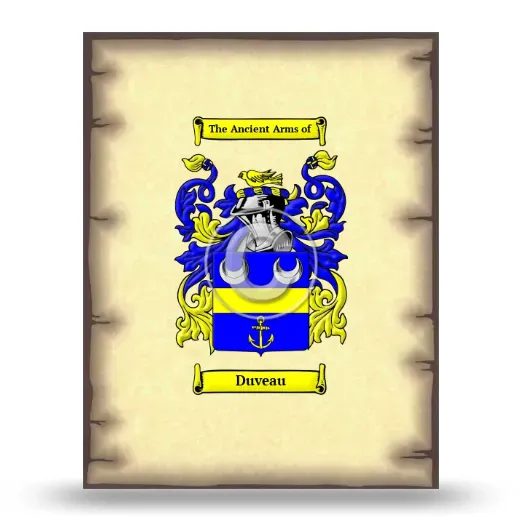 Duveau Coat of Arms Print