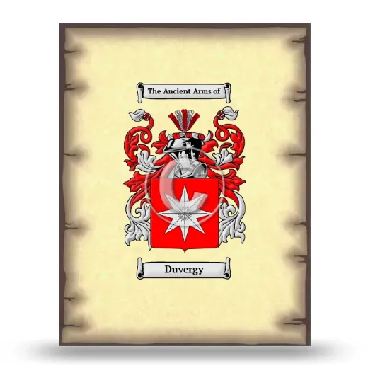 Duvergy Coat of Arms Print