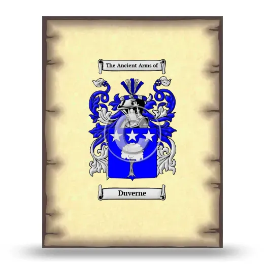Duverne Coat of Arms Print