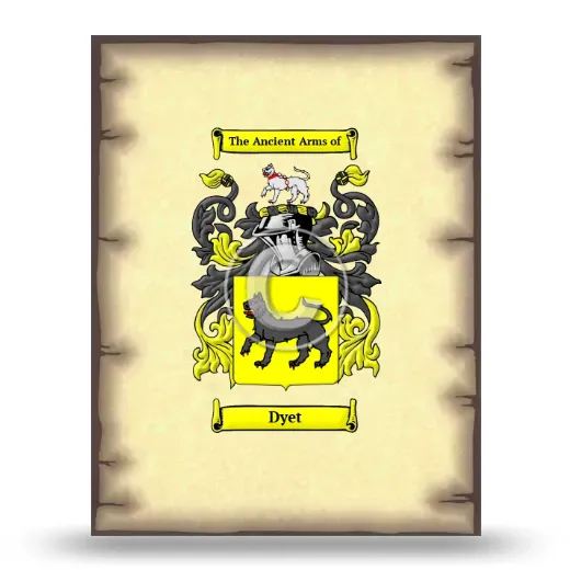 Dyet Coat of Arms Print