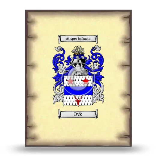 Dyk Coat of Arms Print