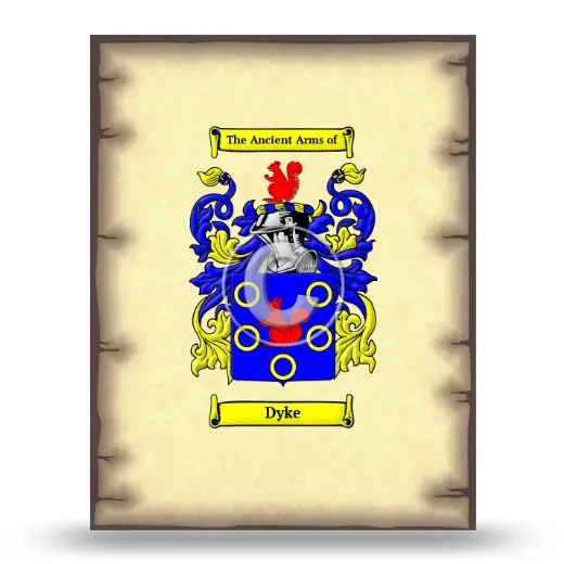 Dyke Coat of Arms Print
