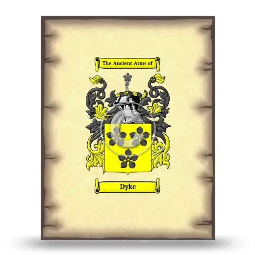 Dyke Coat of Arms Print