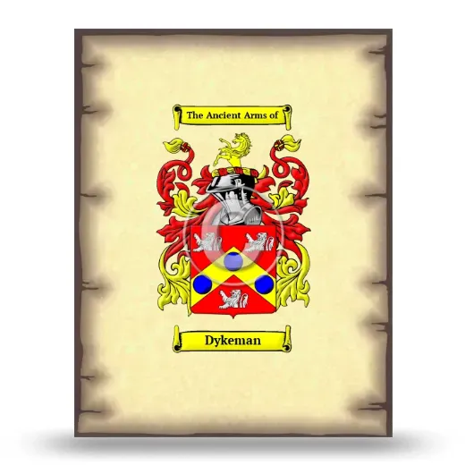 Dykeman Coat of Arms Print