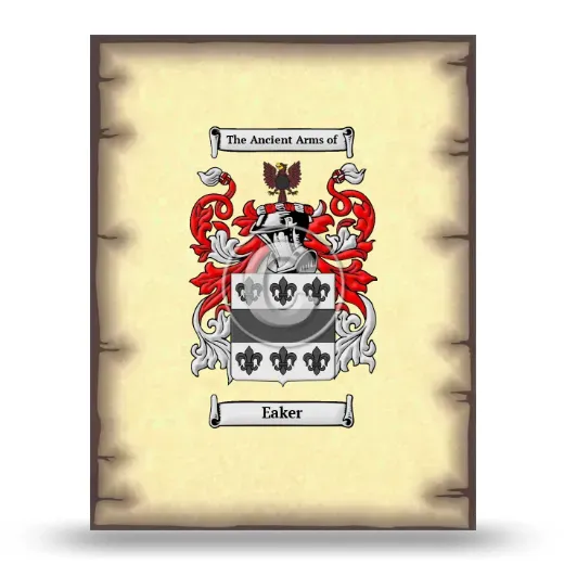 Eaker Coat of Arms Print