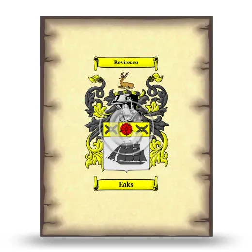 Eaks Coat of Arms Print
