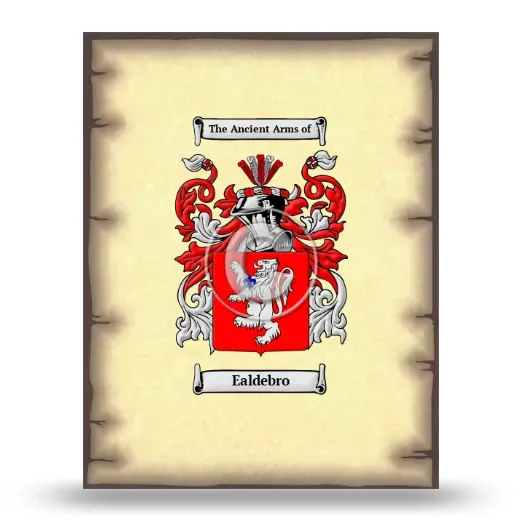 Ealdebro Coat of Arms Print