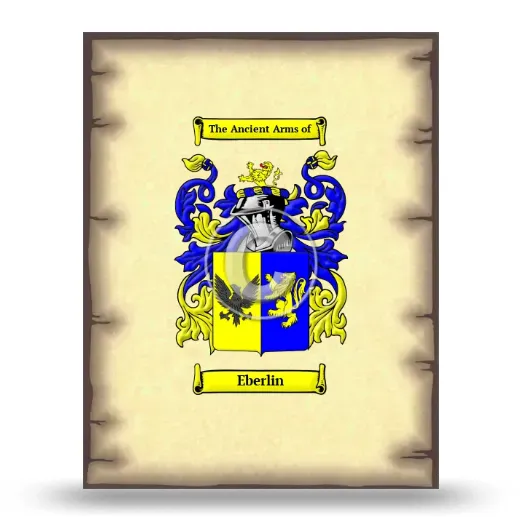 Eberlin Coat of Arms Print