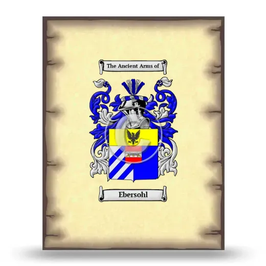 Ebersohl Coat of Arms Print