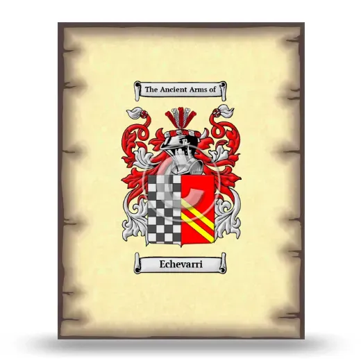 Echevarri Coat of Arms Print