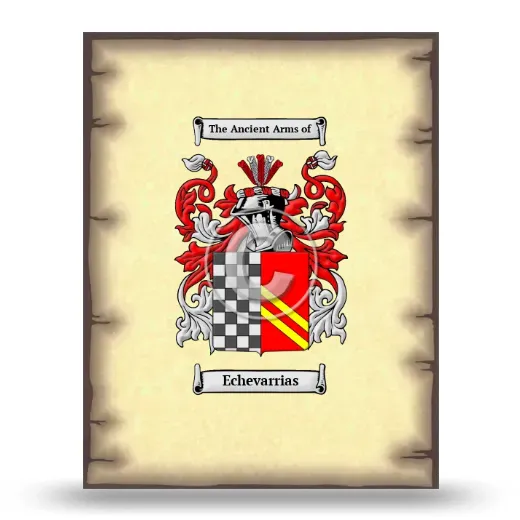 Echevarrias Coat of Arms Print