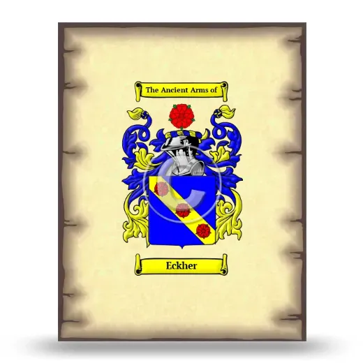 Eckher Coat of Arms Print