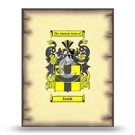 Ecock Coat of Arms Print