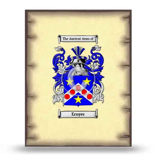 Ecuyer Coat of Arms Print