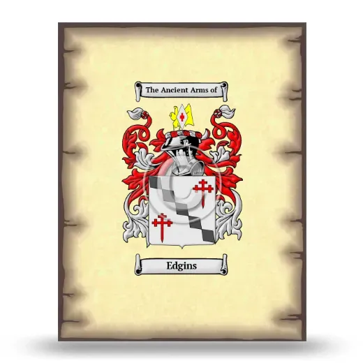 Edgins Coat of Arms Print