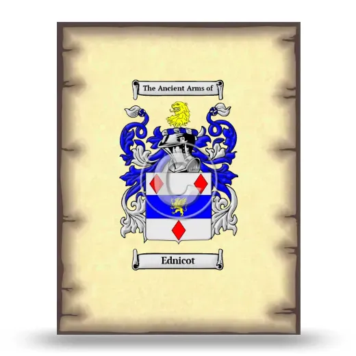 Ednicot Coat of Arms Print