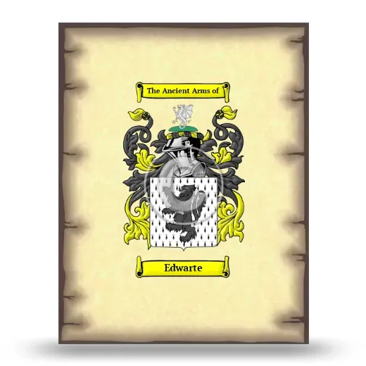 Edwarte Coat of Arms Print