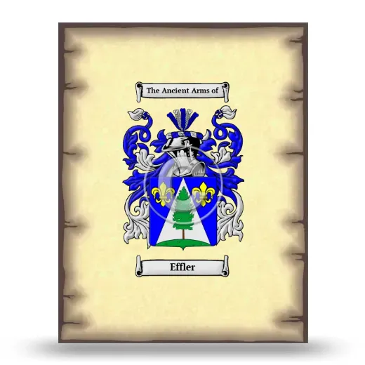 Effler Coat of Arms Print