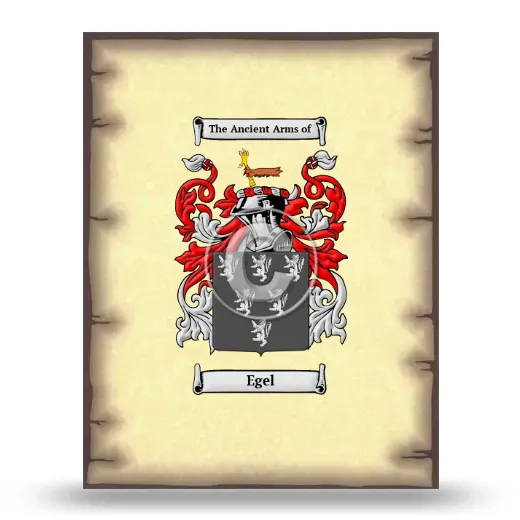 Egel Coat of Arms Print