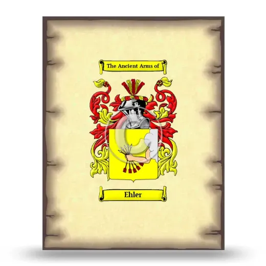 Ehler Coat of Arms Print
