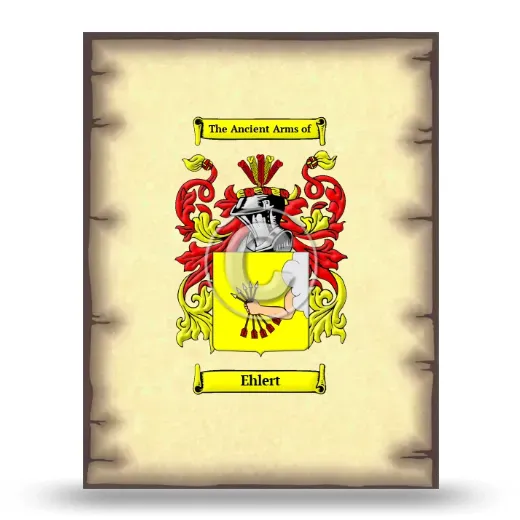 Ehlert Coat of Arms Print