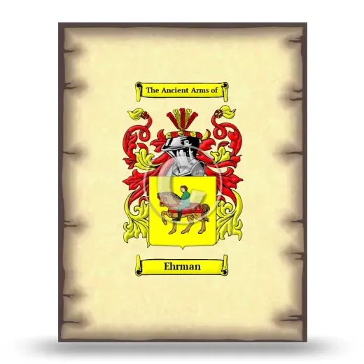 Ehrman Coat of Arms Print