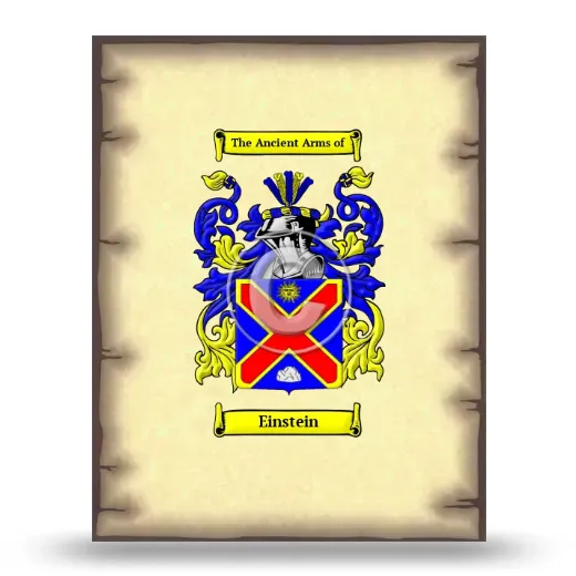Einstein Coat of Arms Print