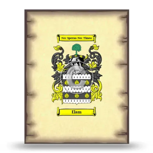 Elam Coat of Arms Print
